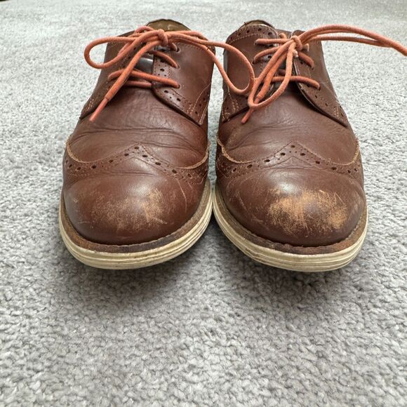 Cole Haan Lunar Grand Wingtip Oxford Leather Comfort Dress Shoes Mens 7 Brown main image 9